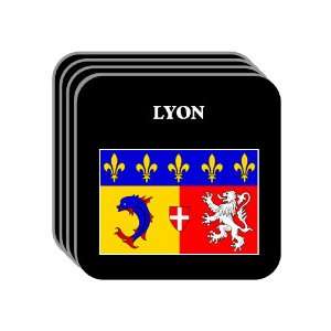  Rhone Alpes   LYON Set of 4 Mini Mousepad Coasters 