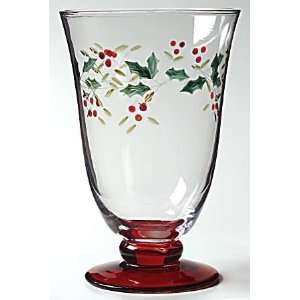 Pfaltzgraff Winterberry 16oz Handpainted Goblet Glassware, Fine China 