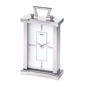  Movado Table Clock Silver Carriage: Home & Kitchen