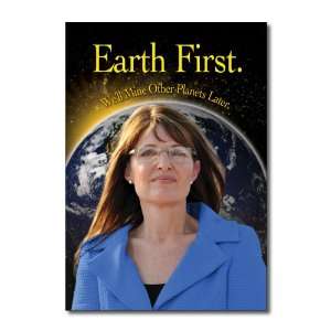  Funny Happy Birthday Card Palin Earth First Humor Greeting 