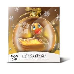  I Rub My Duckie Ornament   Gold: Home & Kitchen