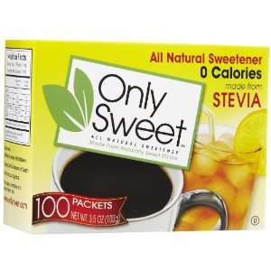  Only Sweet, Sweetener Stevia, 100 PC: Health & Personal 