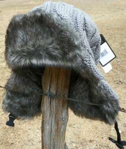 NEW CALLANAN Warm Knit TROOPER Bomber Winter Fleece Lining Faux FUR 