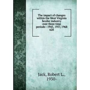   time periods  1945, 1957, 1968 Robert L. Shaw, Lynn A., Jack Books