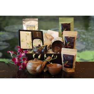 Zen Relaxation Gourment Tea Gift Basket  Grocery & Gourmet 