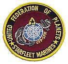 Star TrekStarfleet Marines 3.5 Logo Uniform Patch   FREE S&H (STPA 
