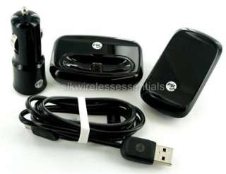 Original OEM HTC MyTouch 3G Slide Black Dock Cradle+USB Cable+Car+Home 