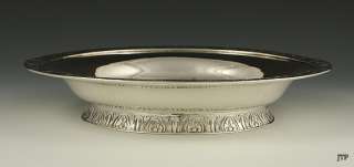 MID 1800s COIN SILVER FLORAL BOWL/DISH HENRY STANWOOD  