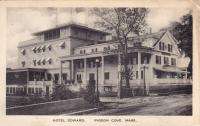Pigeon Cove Mass Hotel Building Scene Postcard MA  