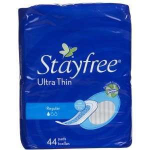  Stayfree Ultra Thin Regular Maxi Pads 44 ct (Quantity of 4 