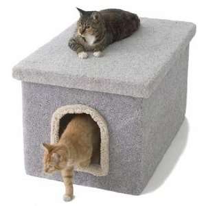  Carpeted Litter Box Enclosure : Color PINK : Size ONE SIZE 