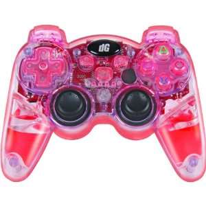  NEW Lava Glow Wireless Controller for PS3 & PS3 Slim   Red 