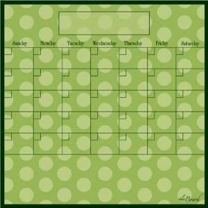 la Board, Green Dot Monthly Planner DRY Erase Fridge Calendar Magnet 