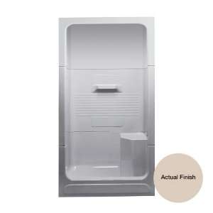 Aqua Glass 47 1/2 x 34 x 83 3/4 Bone Acrylic Fiberglass Shower Unit 