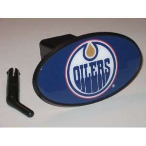   OILERS Team Logo 6 x 3 Trailer Hitch Cover