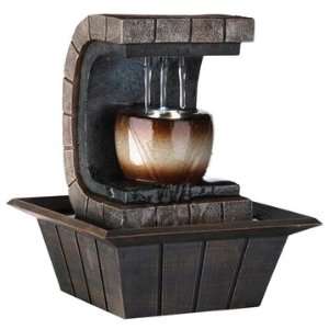  Cavern Meditation Fountain with LED Light Patio, Lawn 
