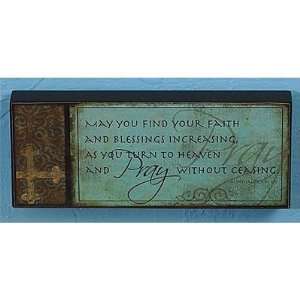  Pray Without Ceasing Mini Plaque