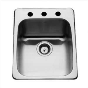   22 Stainless Steel Bar Sink (Set of 2) Faucet Holes 1 Home