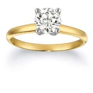   Diamond Engagement Ring (1ct, J K Color, I2 I3 Clarity), Size 7