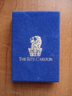 Ritz Carlton Plastic Coated Playing Cards (Brand New)  