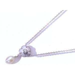   Diamond Daisy Pearl Necklace (0.03 ct.tw.) Evyatar Rabbani Jewelry