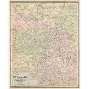  Cram 1883 Antique Map of Central Asia