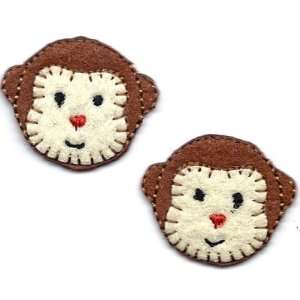 Monkeys/Monkey Face/Miniatures  Iron On Embroidered Applique/Cute 