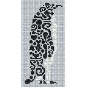    Tribal Penguin   Cross Stitch Pattern: Arts, Crafts & Sewing