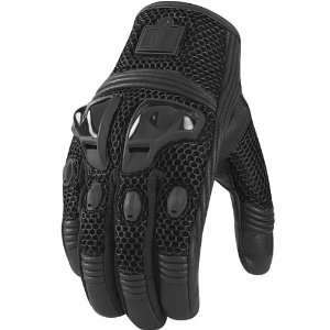  ICON JUSTICE MESH GLOVE (X LARGE) (STEALTH): Automotive