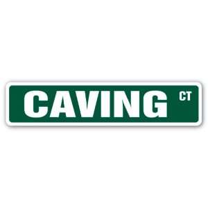  CAVING Street Sign spelunking hiking mountain climbing 