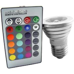  LED Color Changing Light Bulb with Wireless Remote 