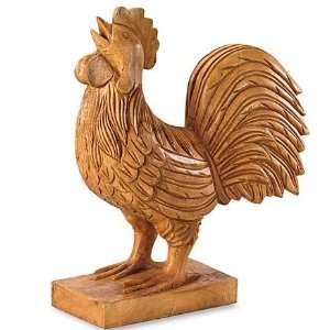  Handcarved Mango Wood Rooster