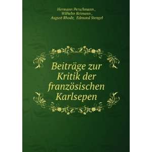   Reimann , August Rhode, Edmund Stengel Hermann Perschmann  Books