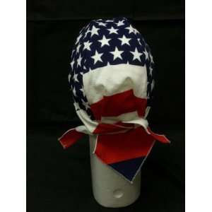 BIKERS USA Flag Spandex Head Wrap 
