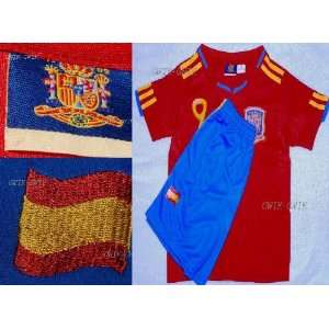 Spain Soccer Jersey Set #9 Torres for Kids Youth Size 22