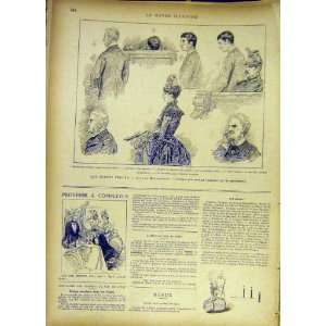 Marchandon Court Sketches Rochefort French Print 1885  
