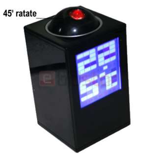 LED Projection Alarm Clock w/ LCD Temperature Display 837654146057 