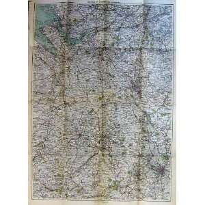  1897 Colour Map England Cheshire Shropshire Birmingham 