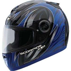    Scorpion EXO 700 Predator Helmet   X Large/Blue: Automotive