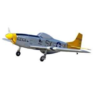  Silver P 51 Mustang Nitro RC RTF Radio Control Airplane 