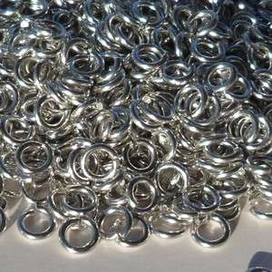   5mm 18g Bright Aluminum JUMP RINGS SAW CUT Chainmail chain mail maille