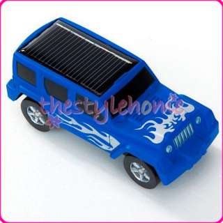 Cool  Mini Solar Powered SUV Education Jeep Car Toy  