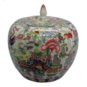   melon jar   10H, hand painted chinese porcelain: Home & Kitchen