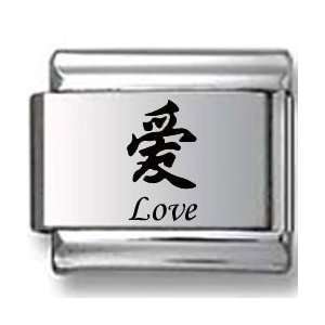  Love Chinese Symbol Laser Italian Charm: Jewelry