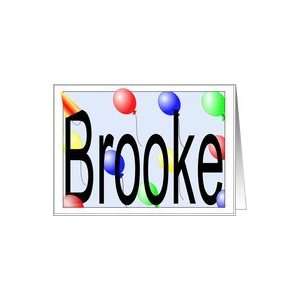  Brookes Birthday Invitation, Party Balloons Card Toys 