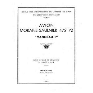   Saulnier MS 472 P2 Aircraft Technical Manual: Sicuro Publishing: Books