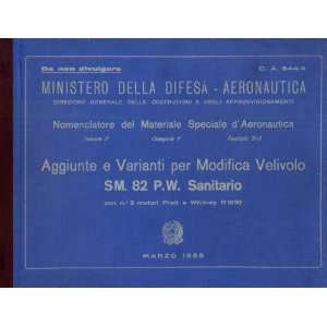   82 Aircraft Parts Manual   Sanitario  1955 Savoia Marchetti Books