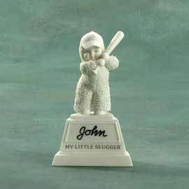 Dept 56 Snowbabies MY LITTLE SLUGGER NIB Retired  