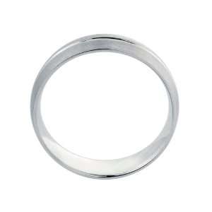  14K Solid White Gold Mens Promise Ring / Band Jewelry