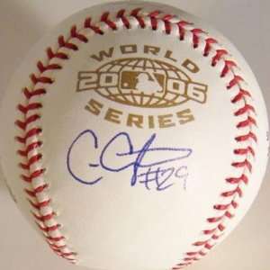 Chris Carpenter Signed Ball   2006 W S JSA   Autographed Baseballs